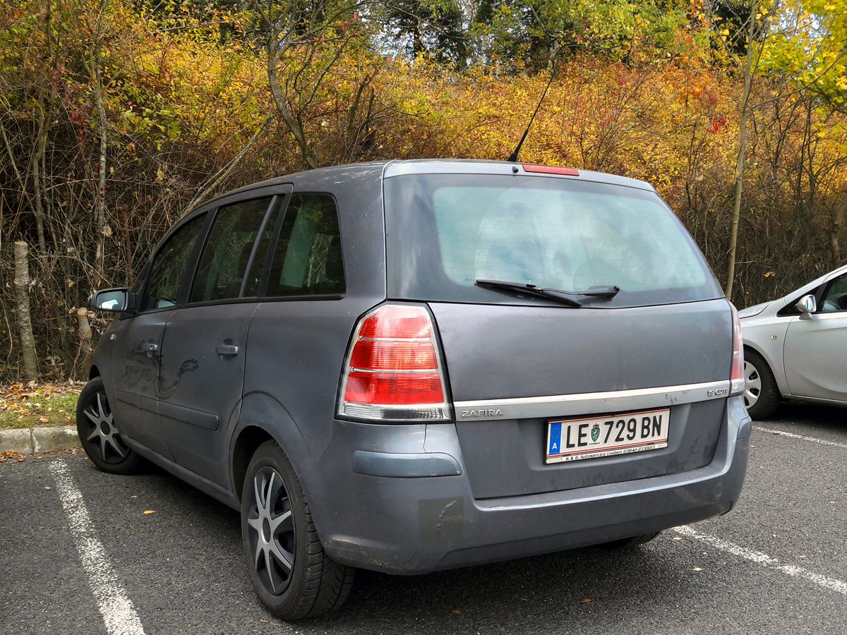 LE 729 BN, Opel Zafira 2nd gen (Family) (B; A05), 2005–2014