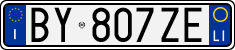License plate of Italy, Cars (1994 year series)