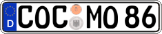German license plate, Regular plates