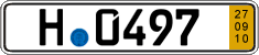 German license plate, Short-term transit plates