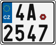 License plate of the Czech Republic, Motorcycles (2001)