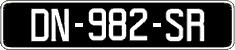 French license plate, SIV (oldtimers)