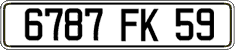French license plate, FNI