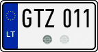 License plate of Lithuania, Cars