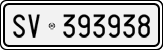 License plate of Italy, Cars (1927 year series)