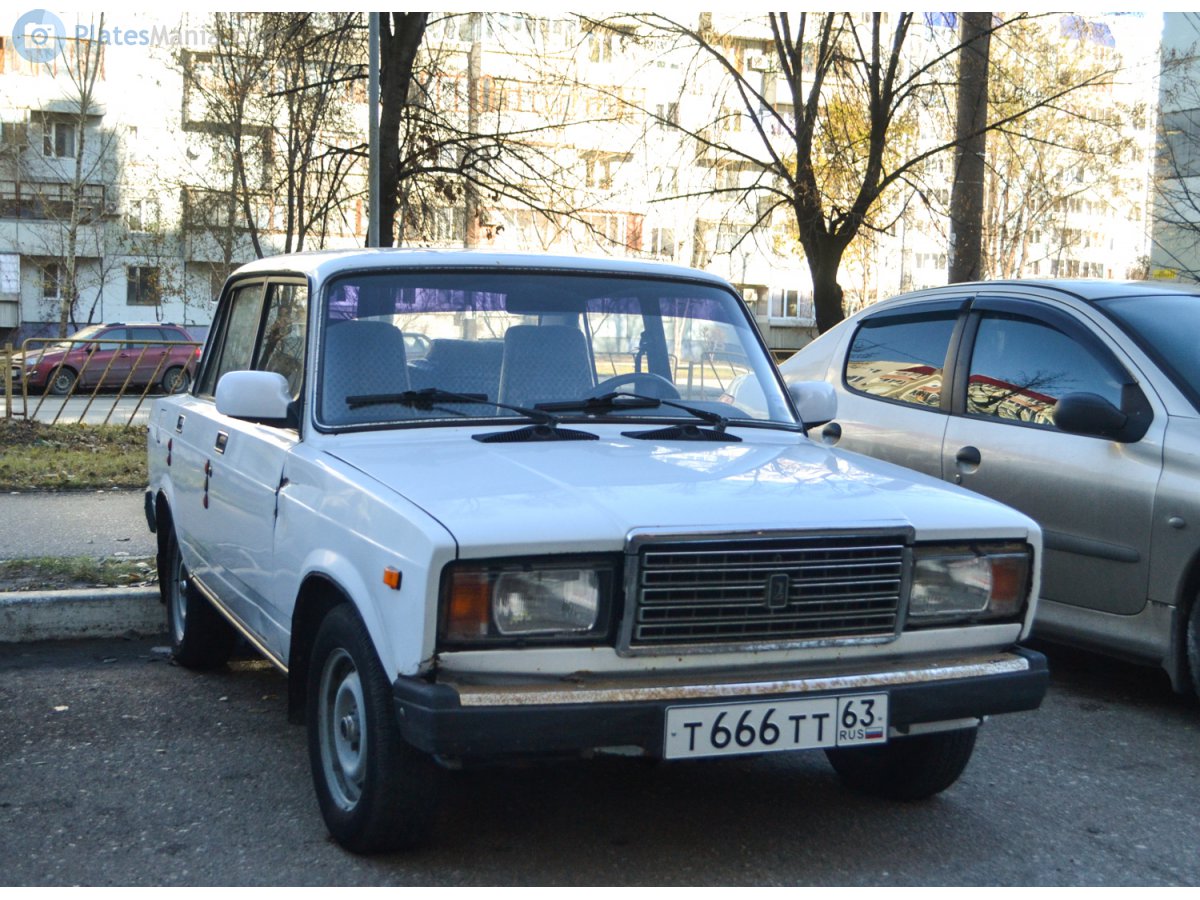 т 666 тт 63, Lada (VAZ) 2107 Жигули (Nova / Riva / Signet / 1500), 1982–2014