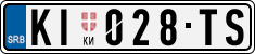 License plate of Serbia, Cars