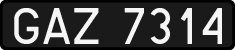 License plates of Poland, 1976 year system