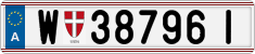 License plate of Austria, Regular plates