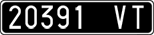 License plate of Italy, Cars (1927 year series)