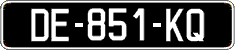 French license plate, SIV (oldtimers)