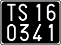License plate of Italy, Cars (1927 year series)