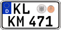 German license plate, Regular plates