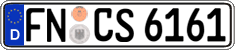 German license plate, Regular plates