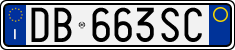 License plate of Italy, Cars (1994 year series)
