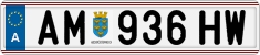 License plate of Austria, Regular plates