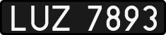 License plates of Poland, 1976 year system