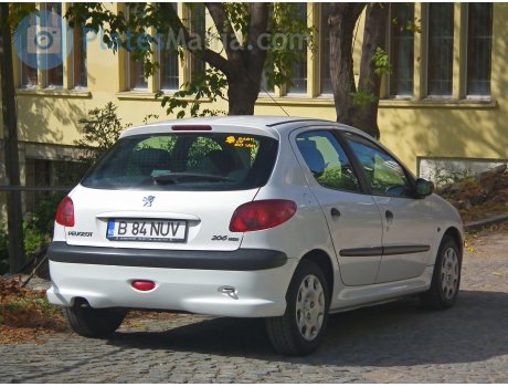 B 84 NUV, Peugeot 206