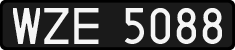 License plates of Poland, 1976 year system