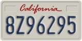 California, Commercial vehicles (1A23456)