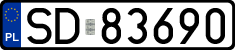 License plates of Poland, Regular car plates