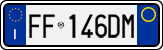 License plate of Italy, Cars (1994 year series)