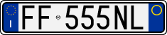 License plate of Italy, Cars (1994 year series)