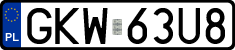 License plates of Poland, Regular car plates