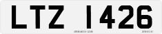 License plate of the United Kingdom, Northern Ireland (1966)