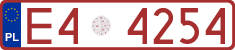 License plates of Poland, Provisional and testing
