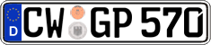 German license plate, Regular plates
