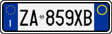 License plate of Italy, Cars (1994 year series)
