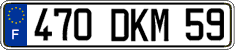 French license plate, FNI