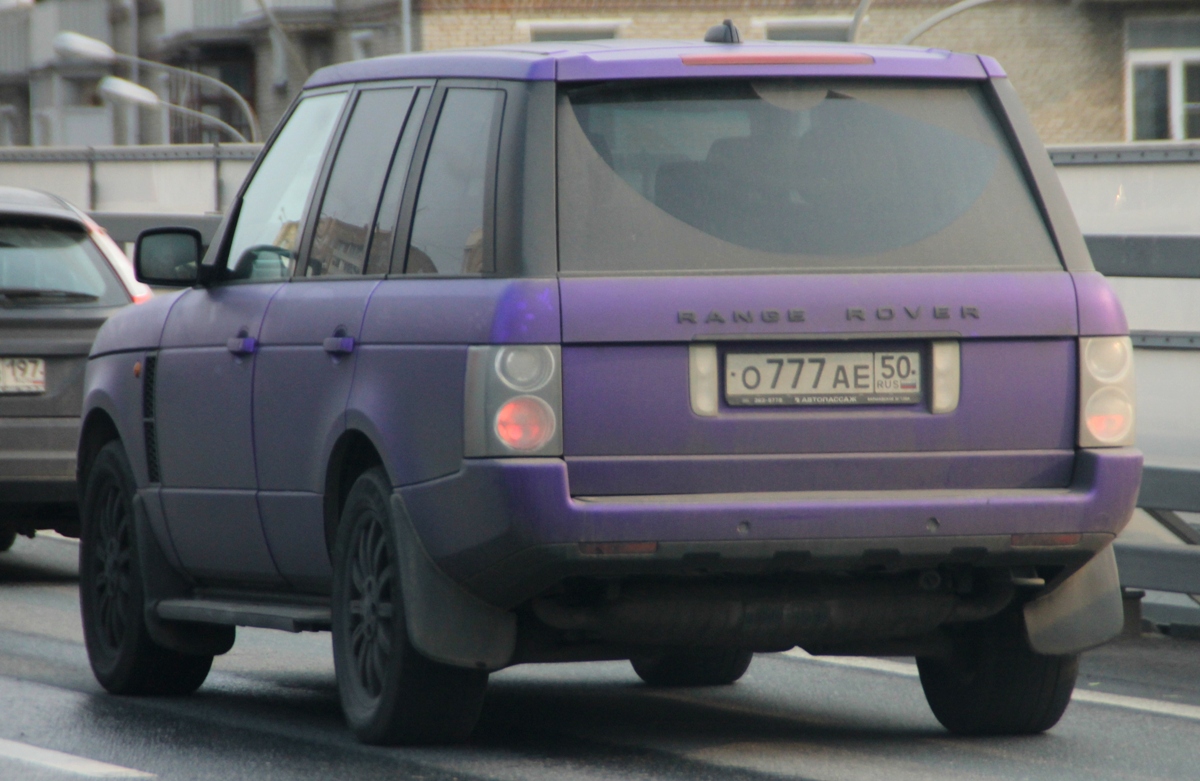 о 777 ае 50, Land Rover Range Rover 3rd gen (L322), 2002–2012