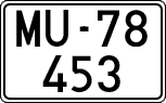 License plates of Spain, 1900 year series