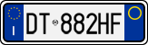 License plate of Italy, Cars (1994 year series)