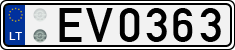 License plate of Lithuania, Electric vehicles