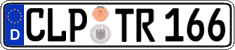 German license plate, Regular plates