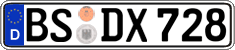 German license plate, Regular plates