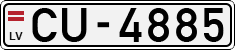 License plate of Latvia, Regular car plates