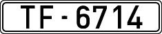 License plates of Spain, 1900 year series