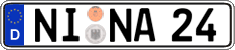 German license plate, Regular plates