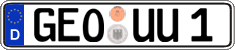 German license plate, Regular plates
