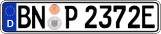 German license plate, Electric vehicles