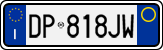 License plate of Italy, Cars (1994 year series)