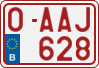 License plate of Belgium, Regular plates (2010)