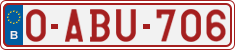 License plate of Belgium, Regular plates (2010)