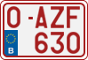 License plate of Belgium, Regular plates (2010)