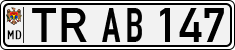 License plate of Moldova, Cars (1992)