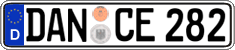 German license plate, Regular plates